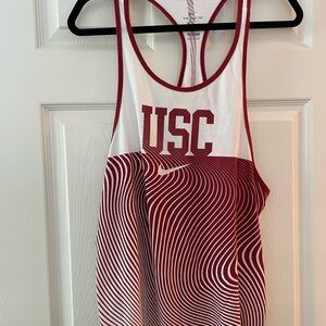 Nike USC Cardinal and White Tank Top